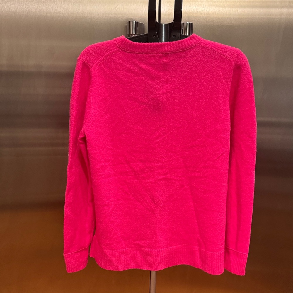 J. Crew Women's Crew Neck Sweater - Bright Pink - Picture 6 of 12